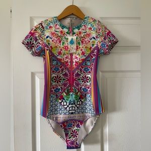 NWOT Johnny Was Neoprene Locita Surf Scuba One Swimsuit